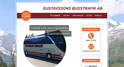 Desktop Screenshot of gustavssonsbuss.com