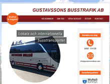 Tablet Screenshot of gustavssonsbuss.com